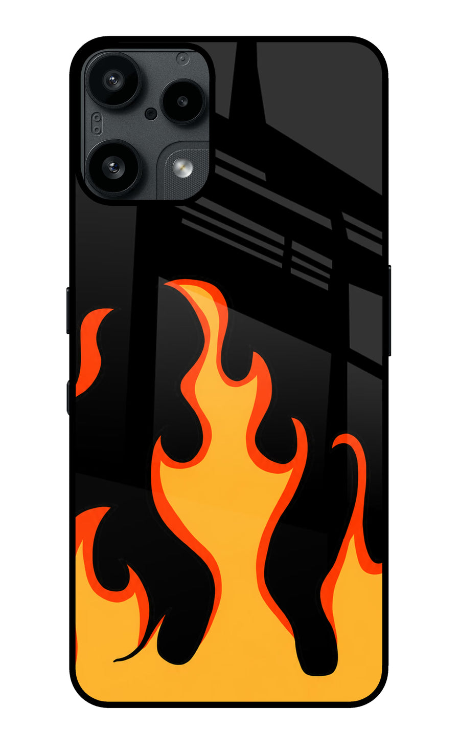 Fired Up – Black Nothing Phone 3A Lite Back Cover, Metal case