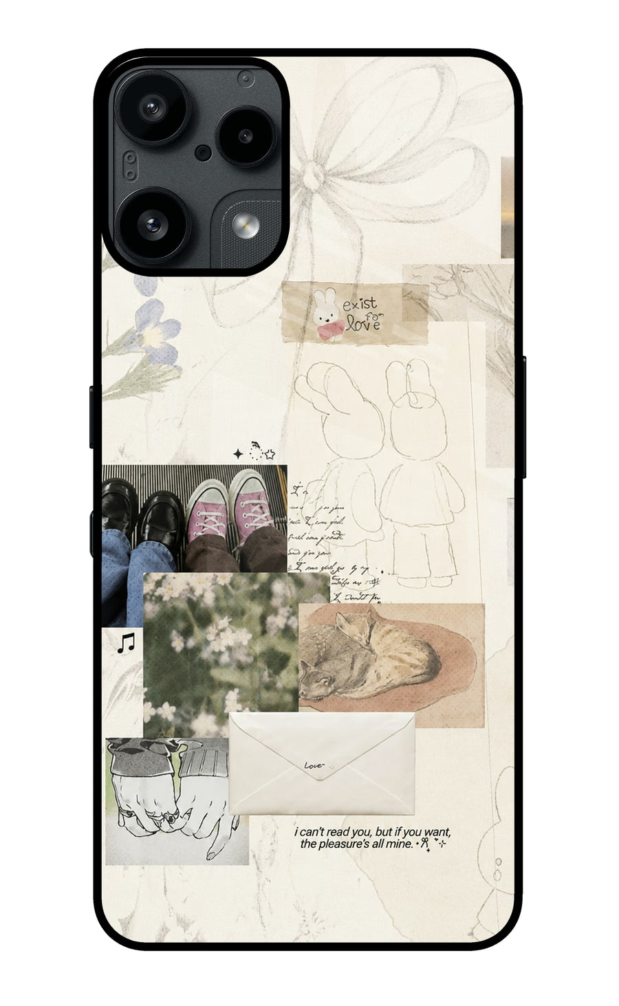 Soft Aesthetic Nothing Phone 3A Lite Back Cover, Metal case