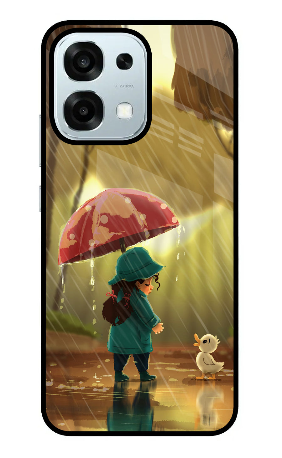 Rainy Day Oppo F31 5G Back Cover, Metal case