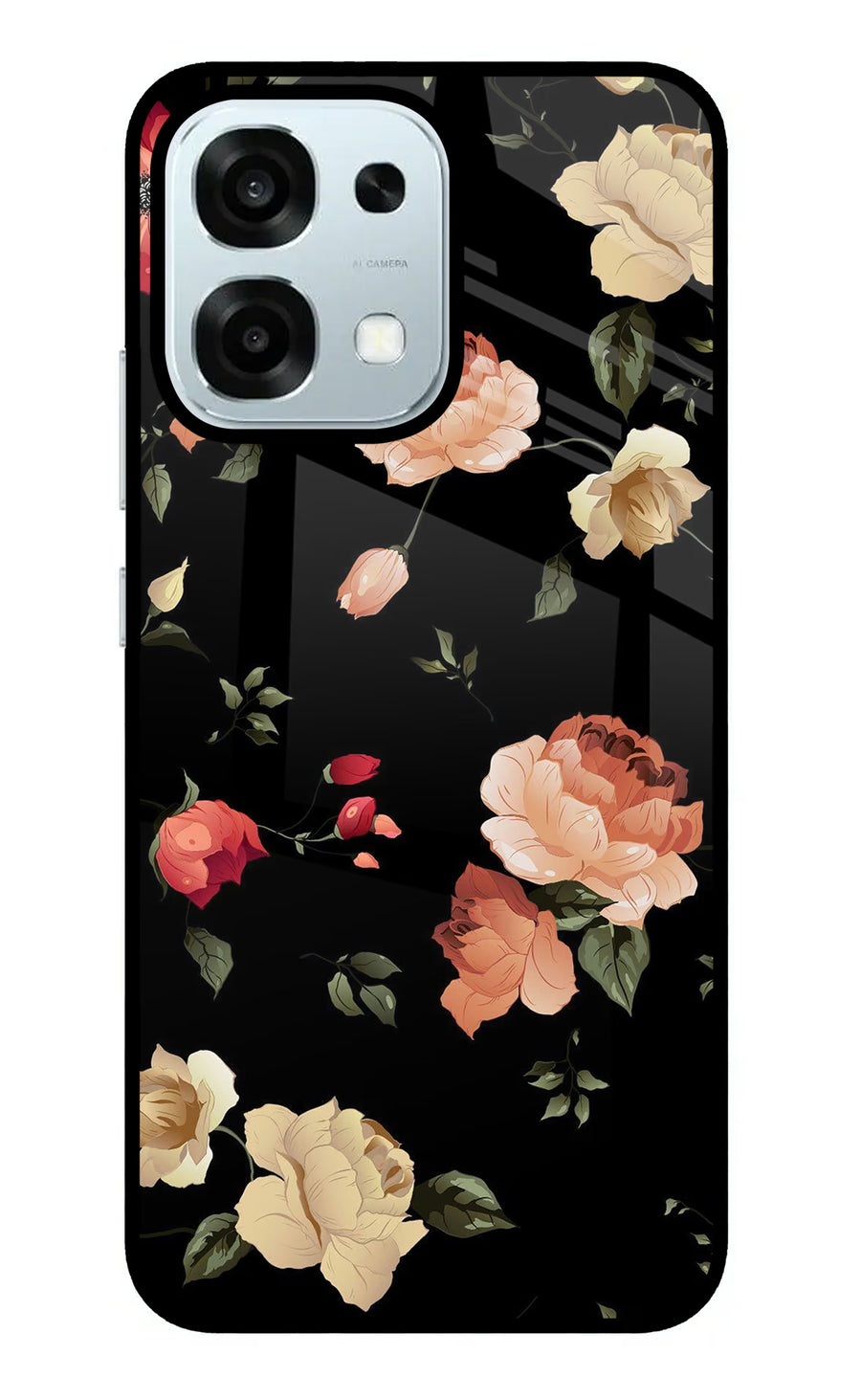 Flowers Oppo F31 5G Back Cover, Metal case