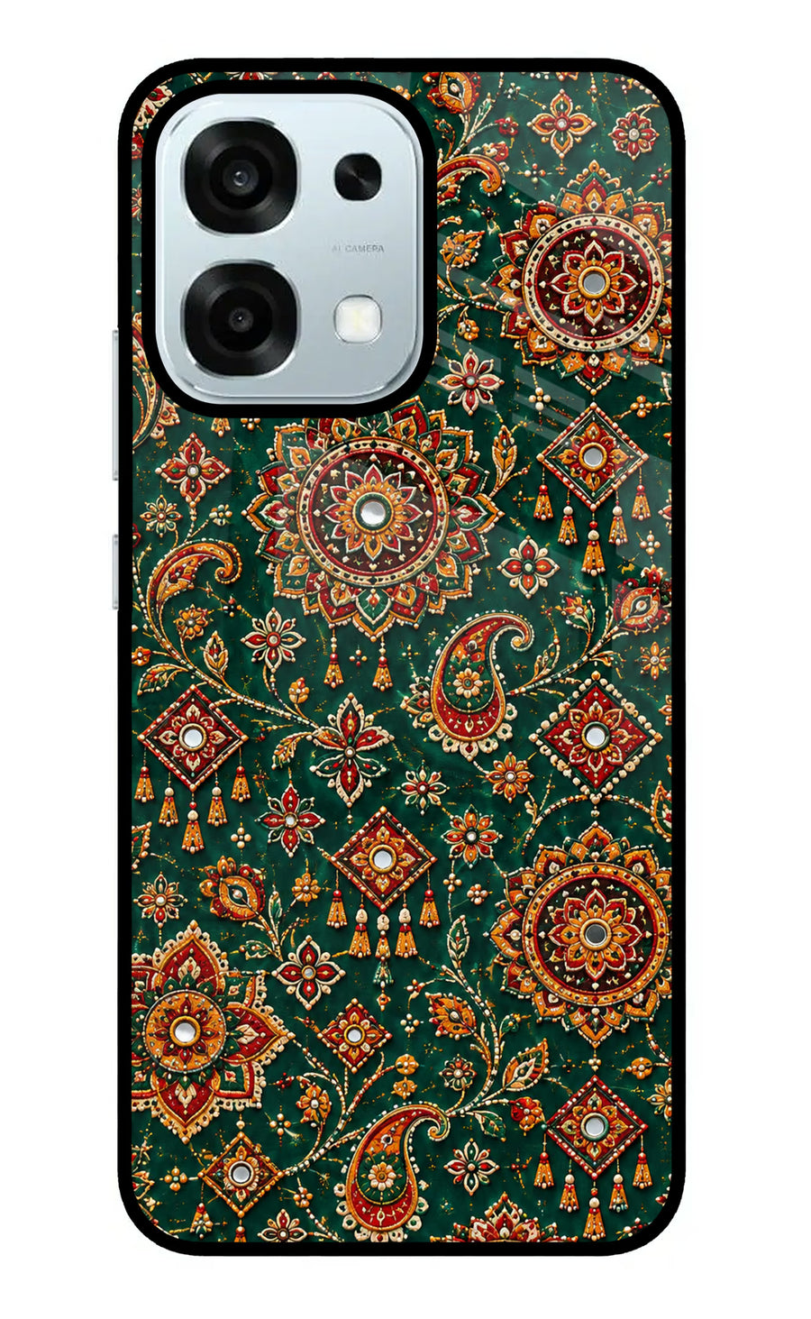 Green Pataka Oppo F31 5G Back Cover, Metal case