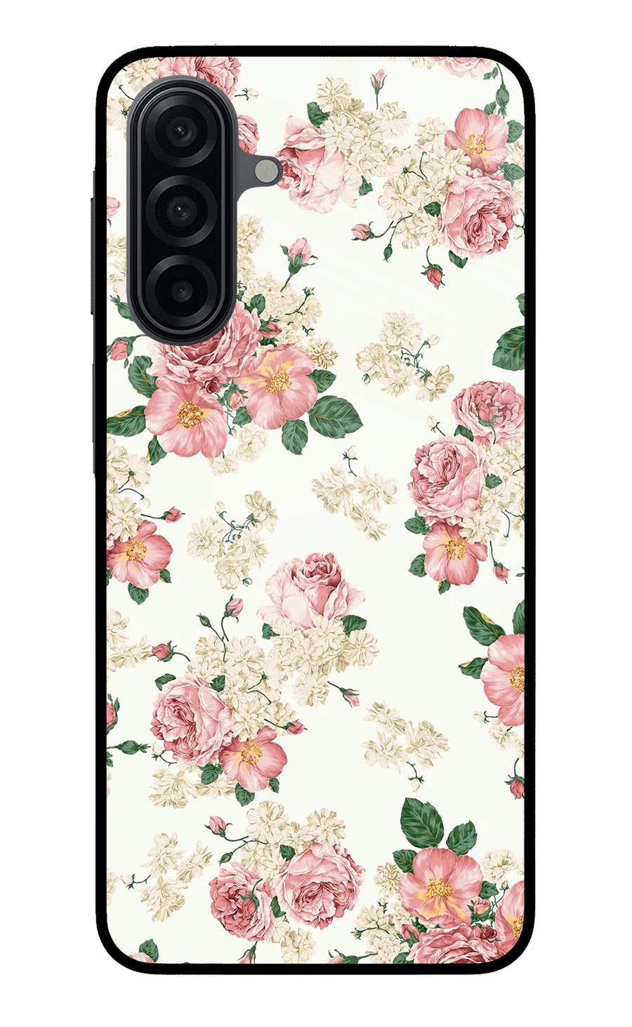 Flowers Samsung A17 5G Back Cover, Metal case
