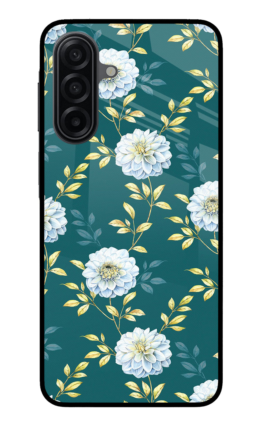 Flowers Samsung A17 5G Back Cover, Metal case