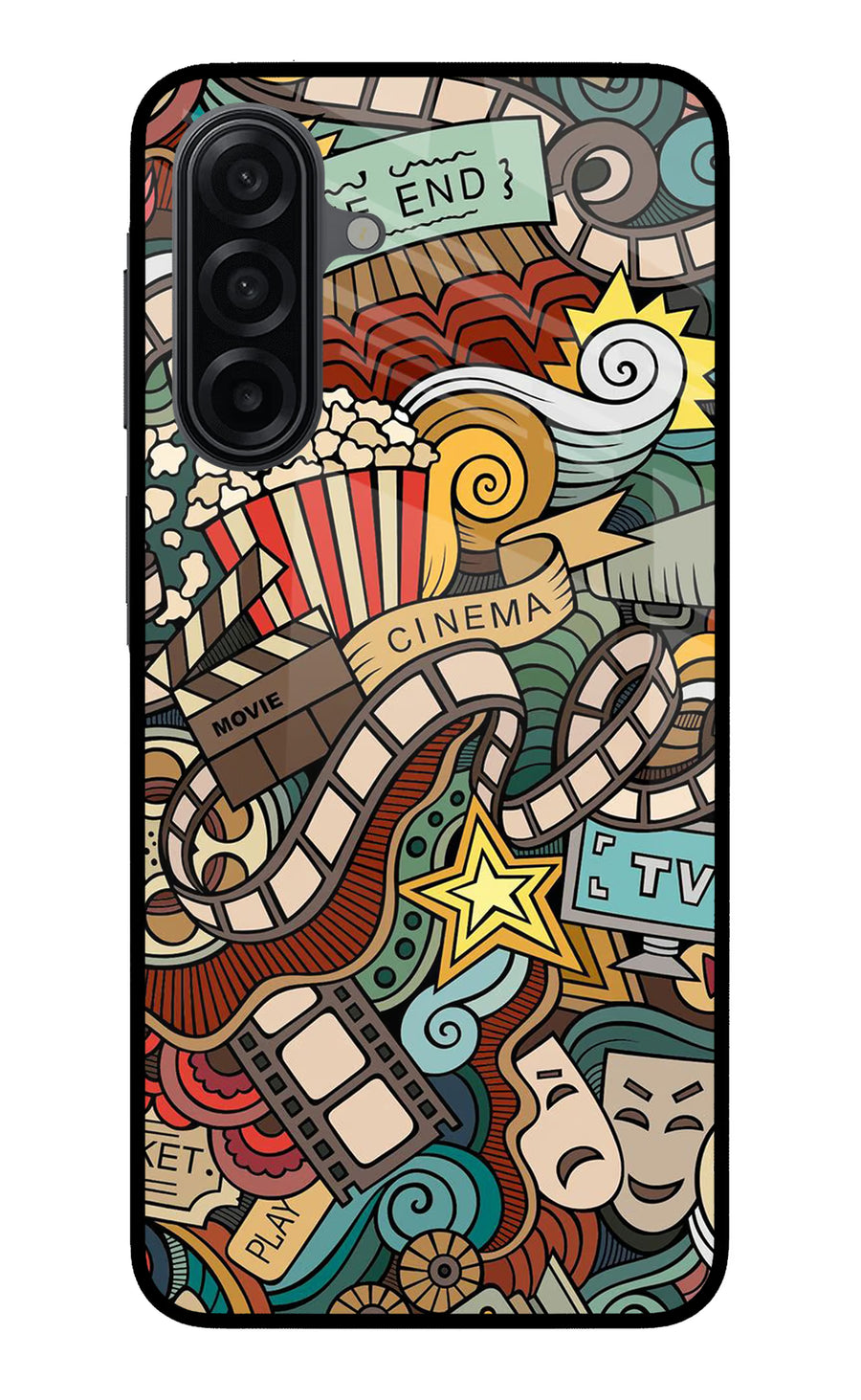 Cinema Abstract Samsung A17 5G Back Cover, Metal case