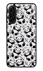 Cute Panda Samsung A17 5G Metal Case Back Cover by Casekaro