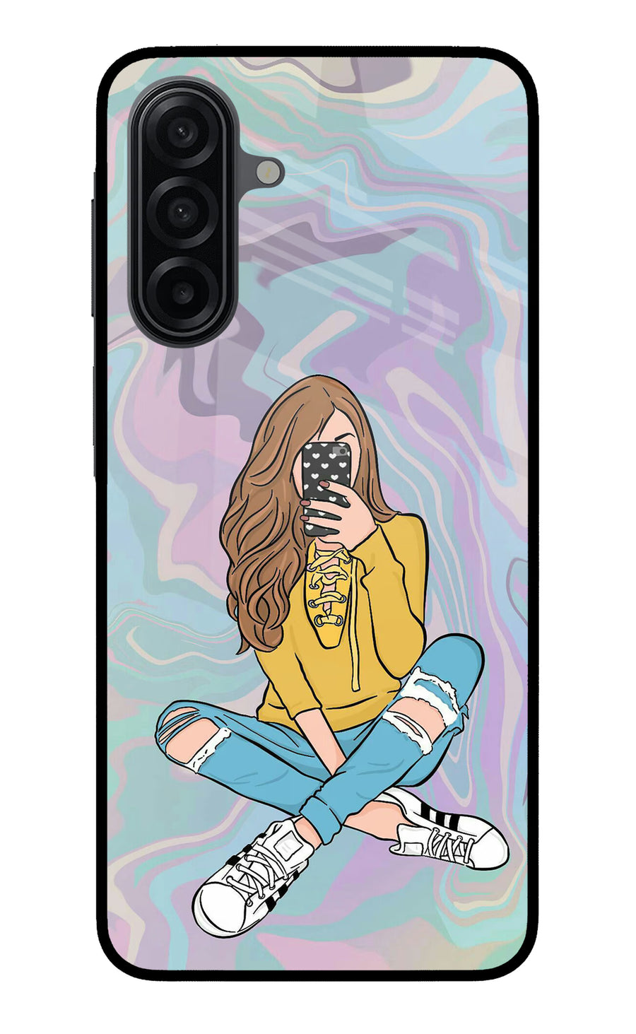 Selfie Girl Samsung A17 5G Back Cover, Metal case