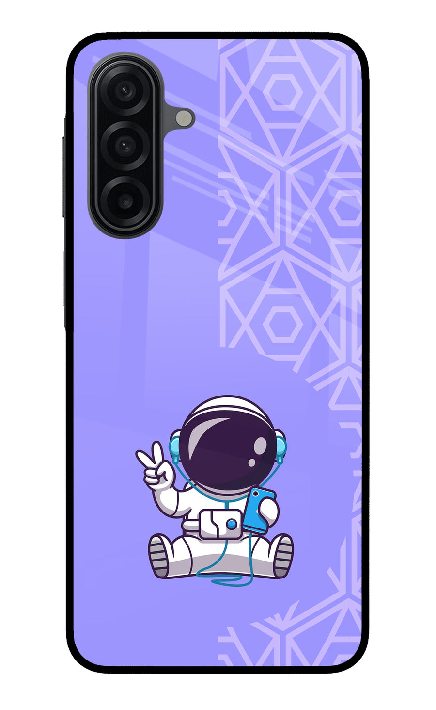 Cute Astronaut Chilling Samsung A17 5G Back Cover, Metal case