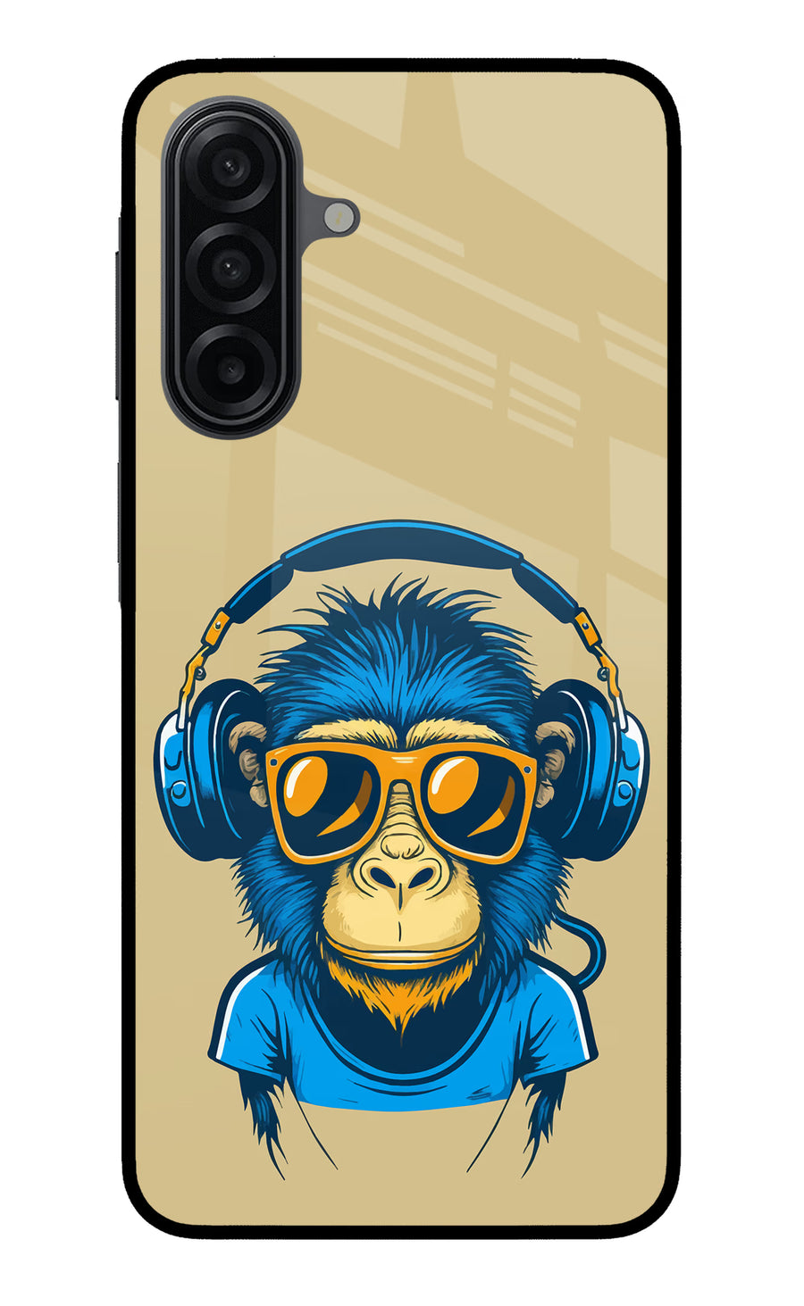 Monkey Headphone Samsung A17 5G Back Cover, Metal case