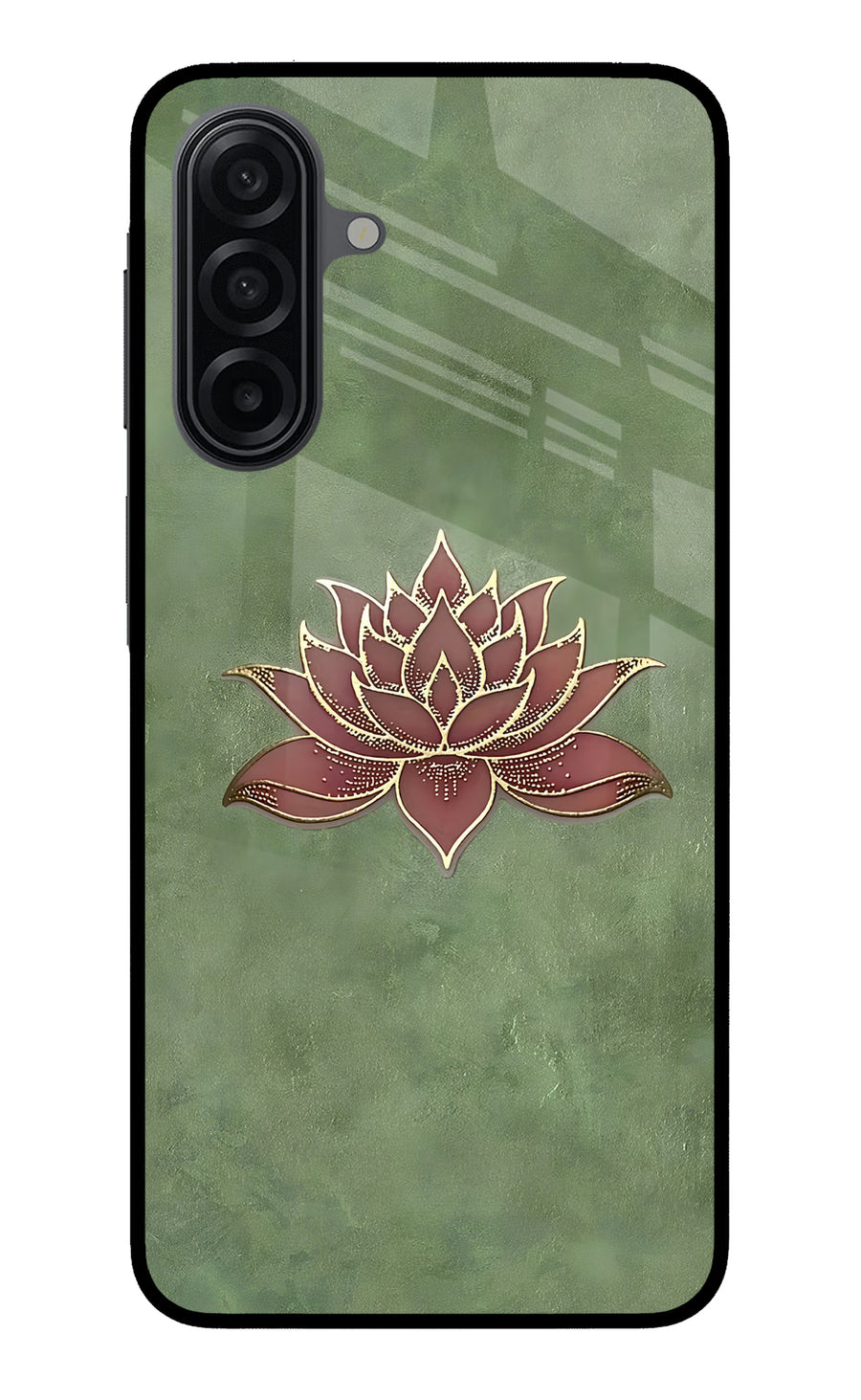 Lotus Grace Samsung A17 5G Back Cover, Metal case