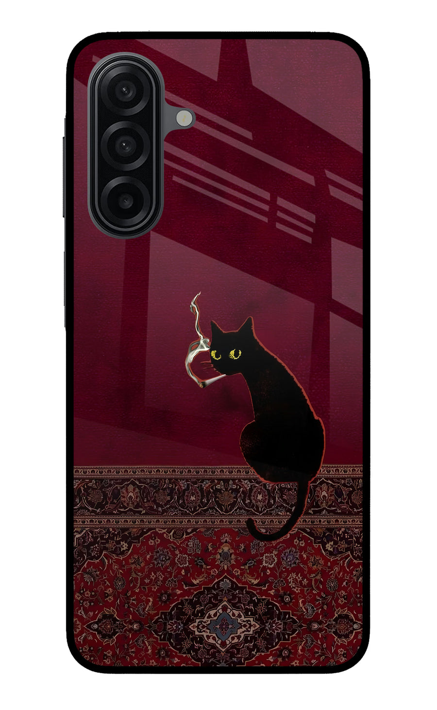 Midnight Cat Samsung A17 5G Back Cover, Metal case