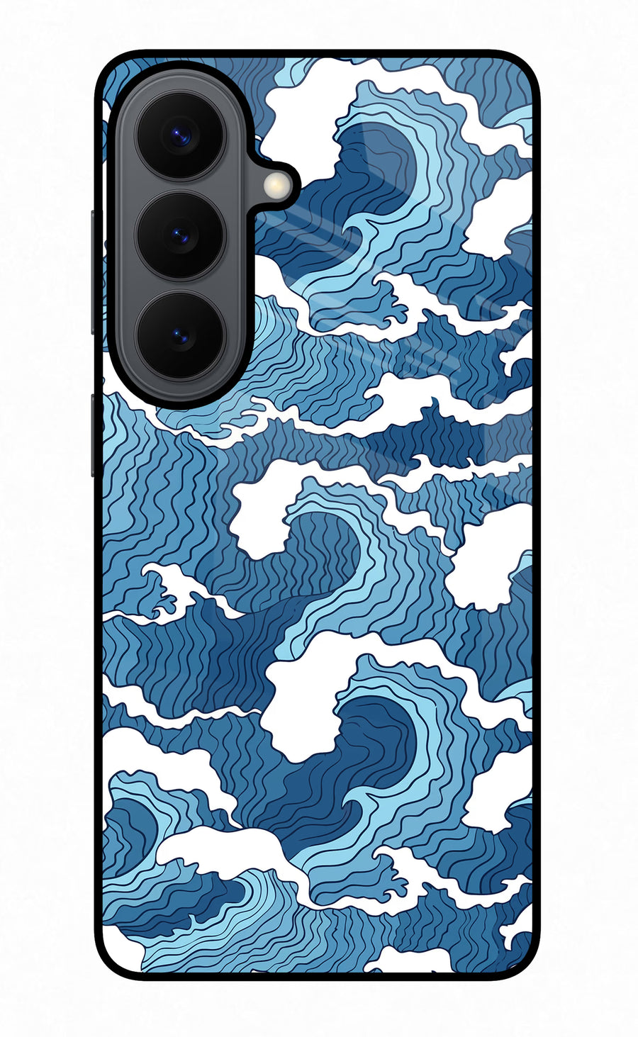Blue Waves Samsung S26 Back Cover, Metal case