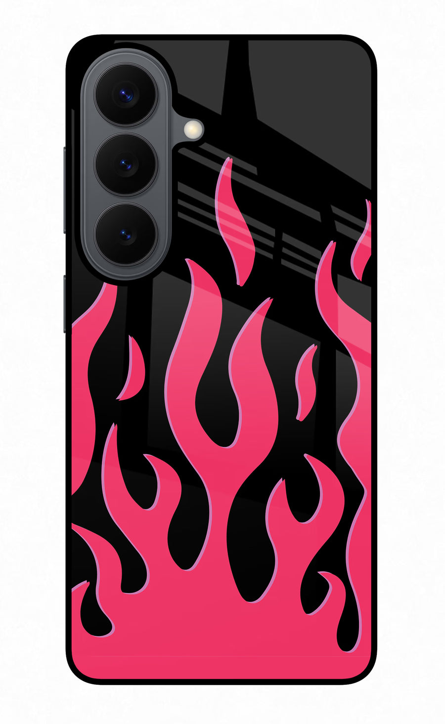 Fire Flames Samsung S26 Back Cover, Metal case