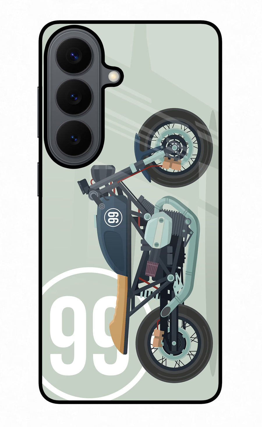 Classic Cafe Racer 99 Samsung S26 Back Cover, Metal case