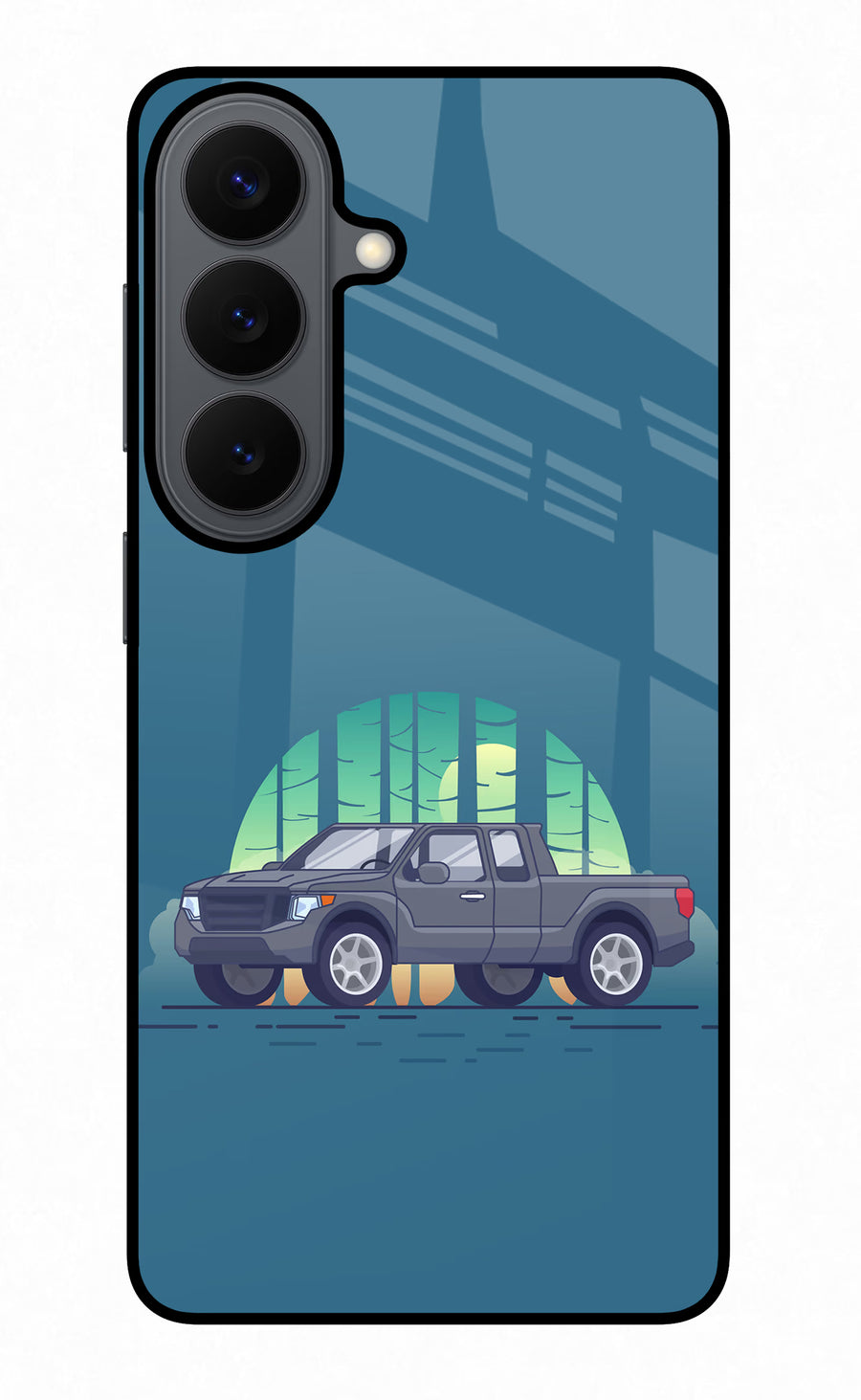 Retro Garage Vibe Samsung S26 Back Cover, Metal case