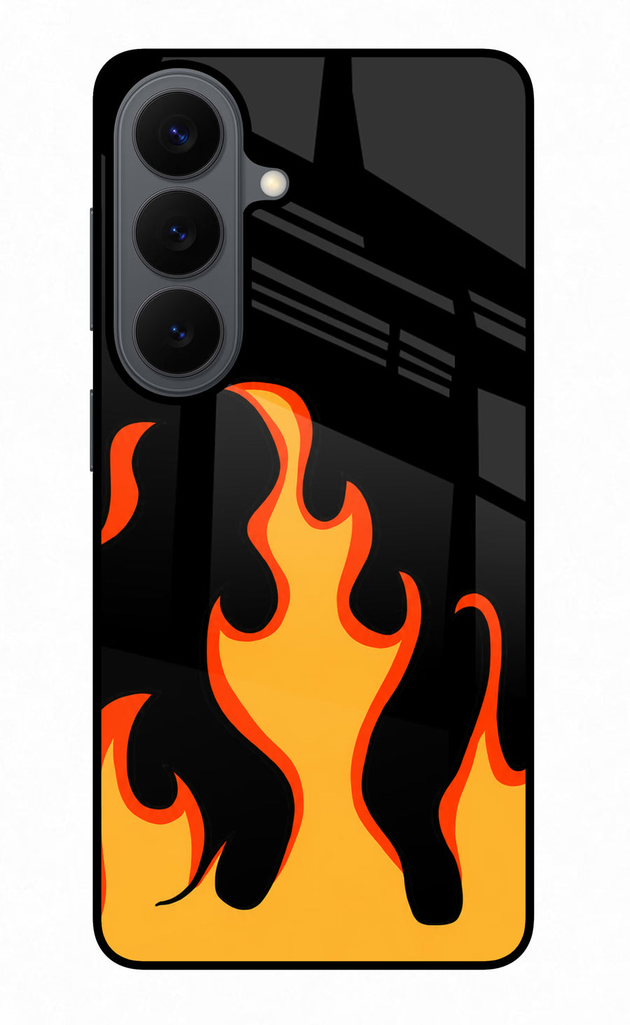 Fired Up – Black Samsung S26 Back Cover, Metal case