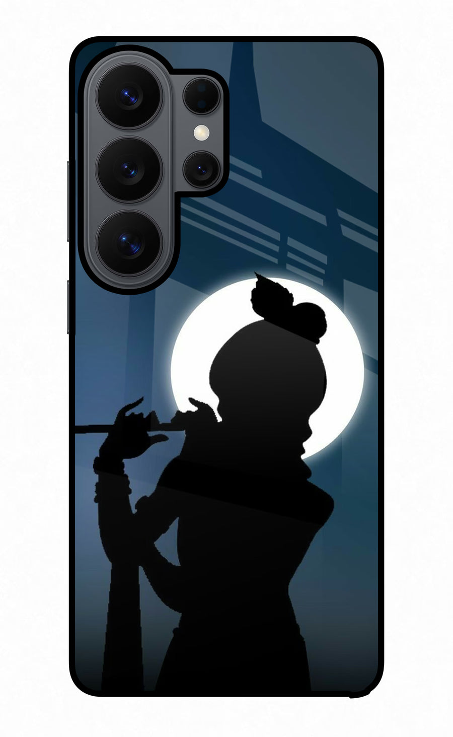Shri Krishna Silhouette Samsung S26 Ultra Back Cover, Metal case