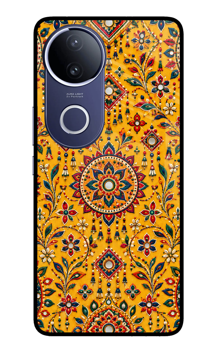 Sunlit Aura Vivo V50e 5G Back Cover, Metal case