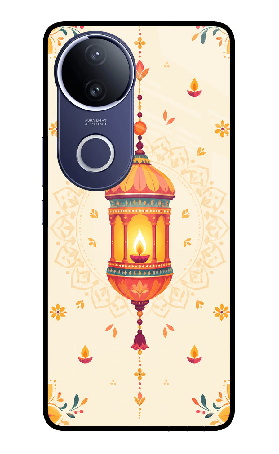 Golden Lantern Vivo V50e 5G Back Cover, Metal case