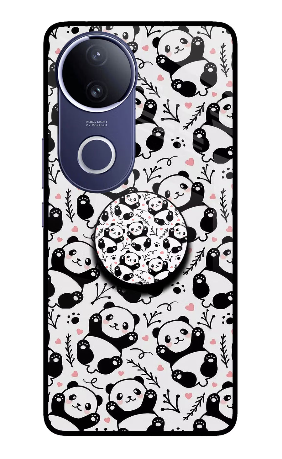 Cute Panda Vivo V50e 5G Pop Case, Metal case