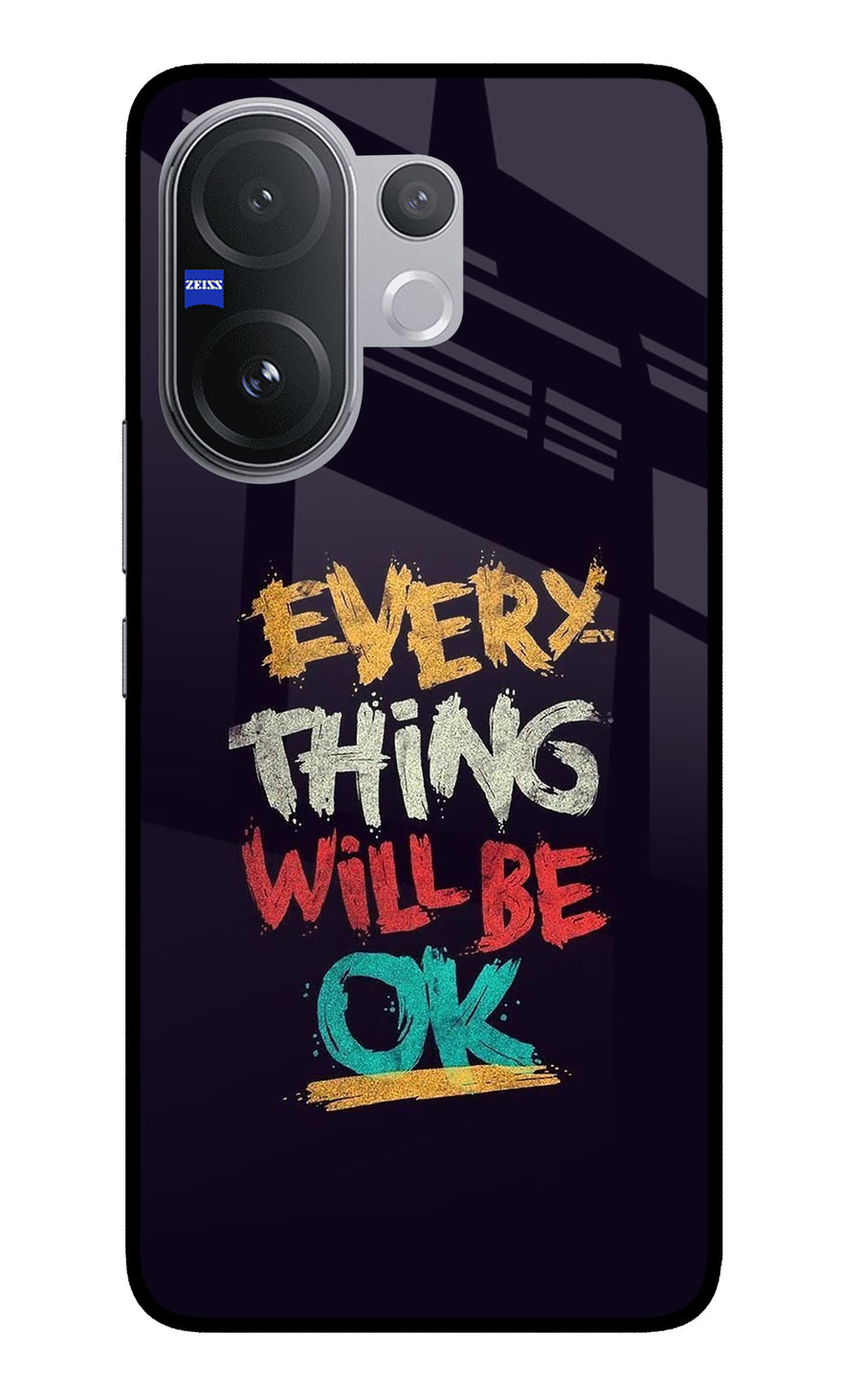 Everything Will Be Ok Vivo V60 5G Back Cover, Metal case