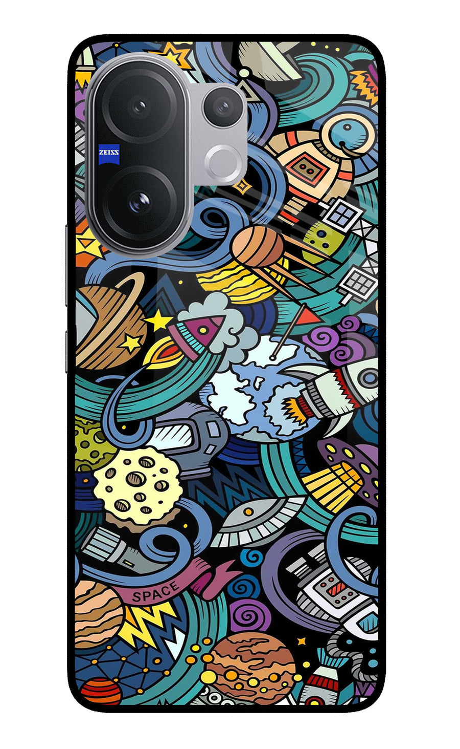 Space Abstract Vivo V60 5G Back Cover, Metal case