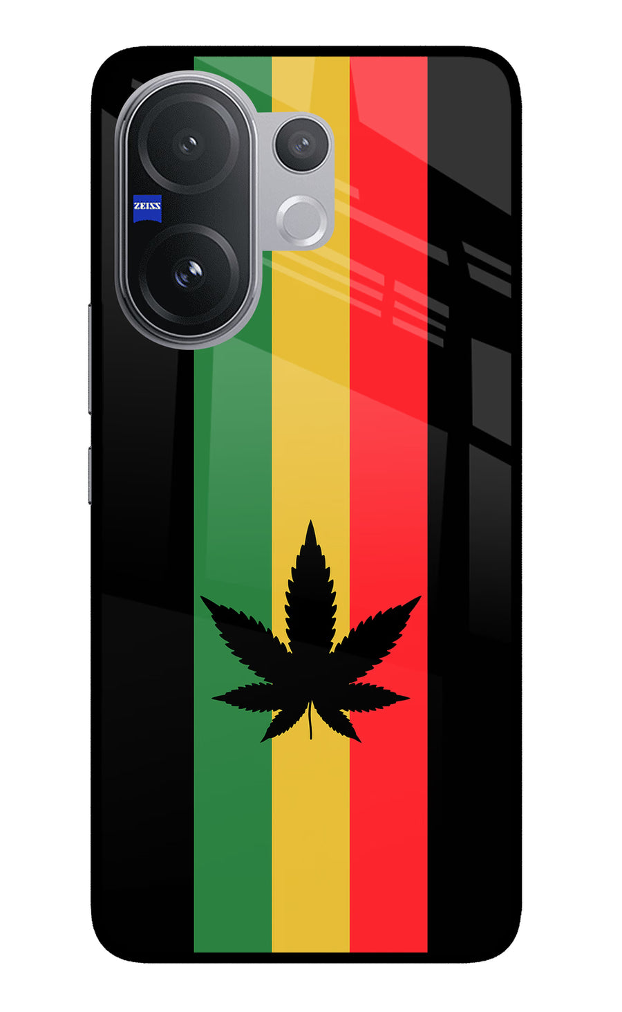 Weed Flag Vivo V60 5G Back Cover, Metal case