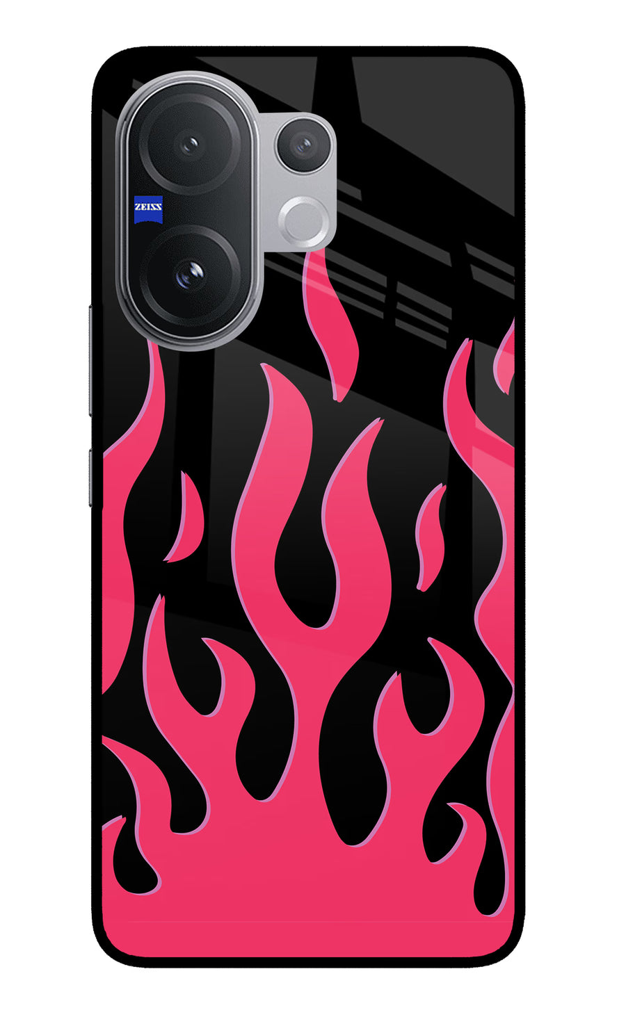 Fire Flames Vivo V60 5G Back Cover, Metal case