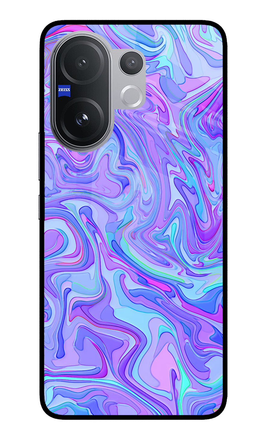 Glitter Vivo V60 5G Back Cover, Metal case