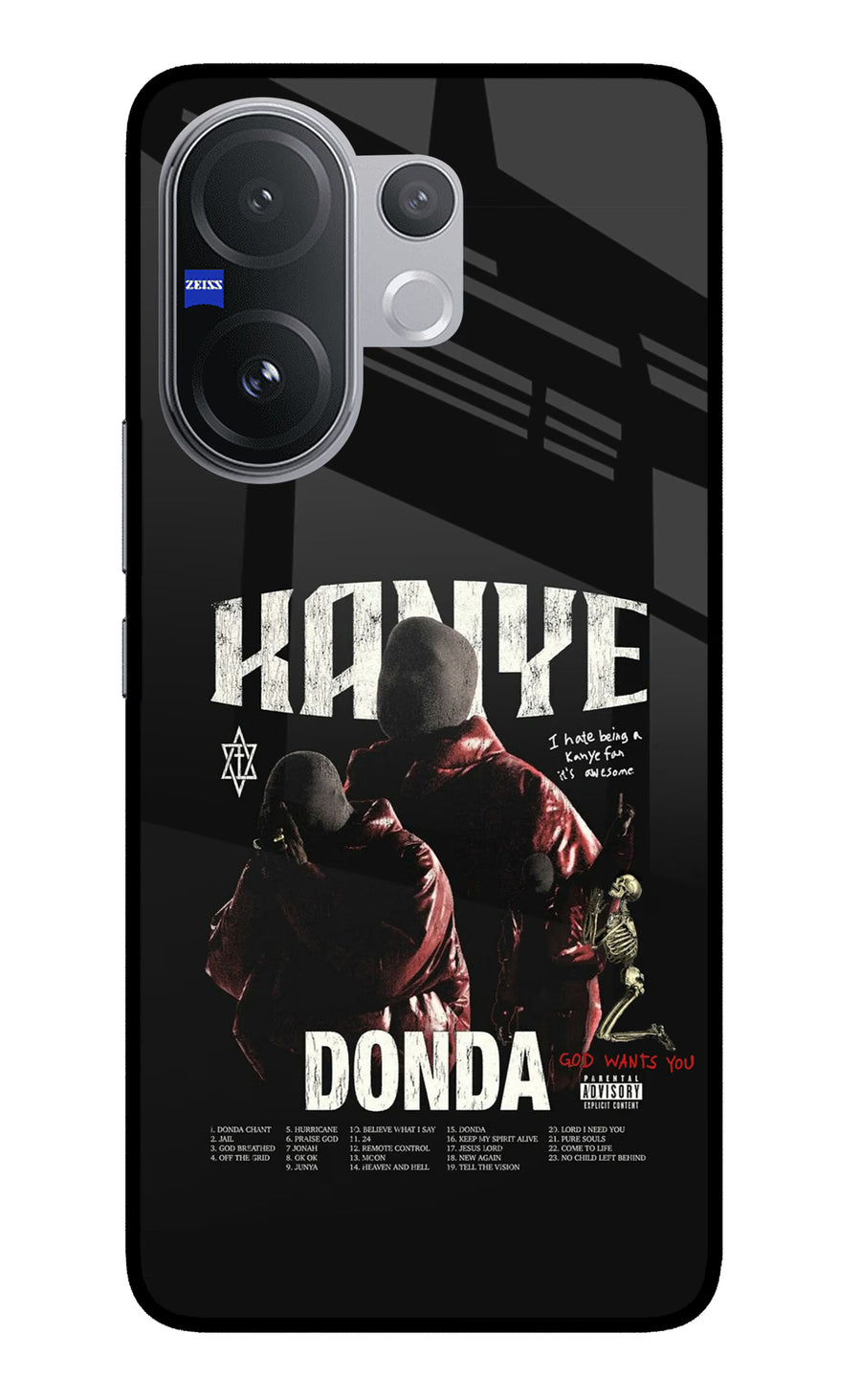 Donda Kanye West Vivo V60 5G Back Cover, Metal case