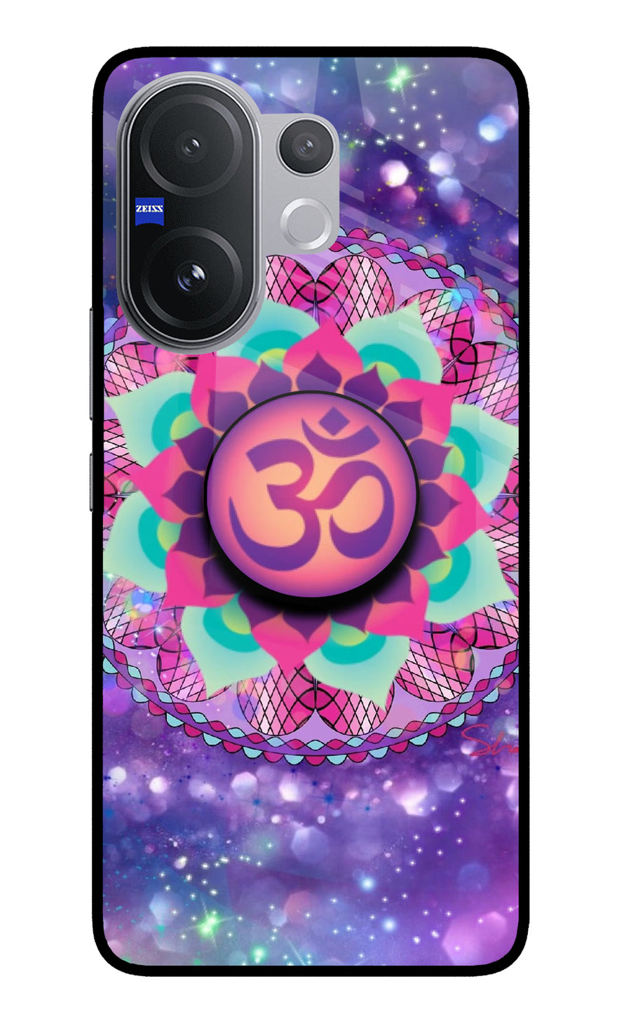 Om Purple Vivo V60 5G Pop Case, Metal case