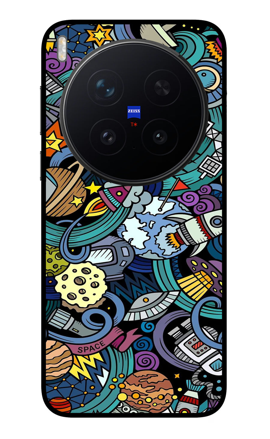 Space Abstract Vivo X300 Pro Back Cover, Metal case