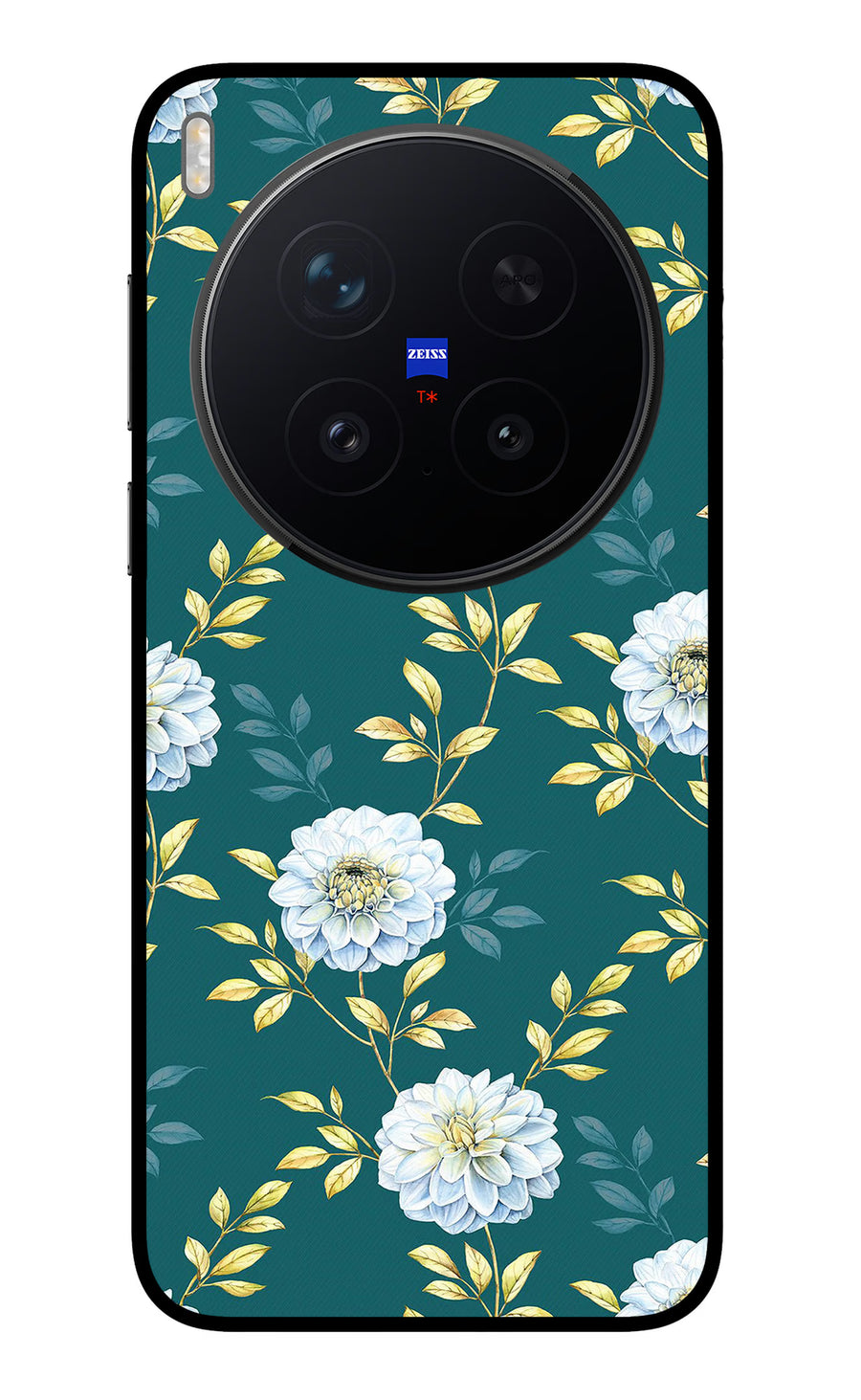 Flowers Vivo X300 Pro Back Cover, Metal case