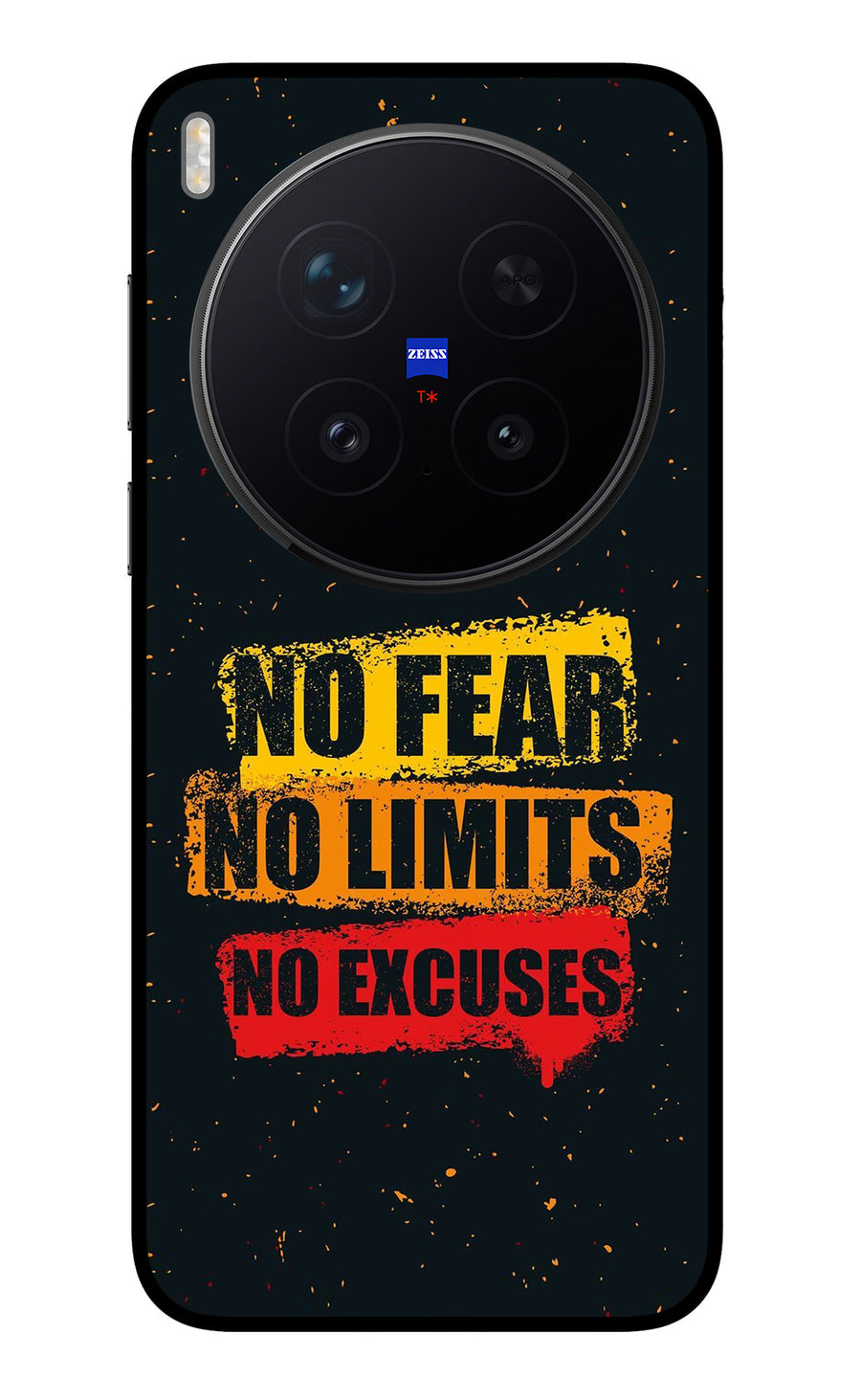 No Fear No Limits No Excuse Vivo X300 Pro Back Cover, Metal case