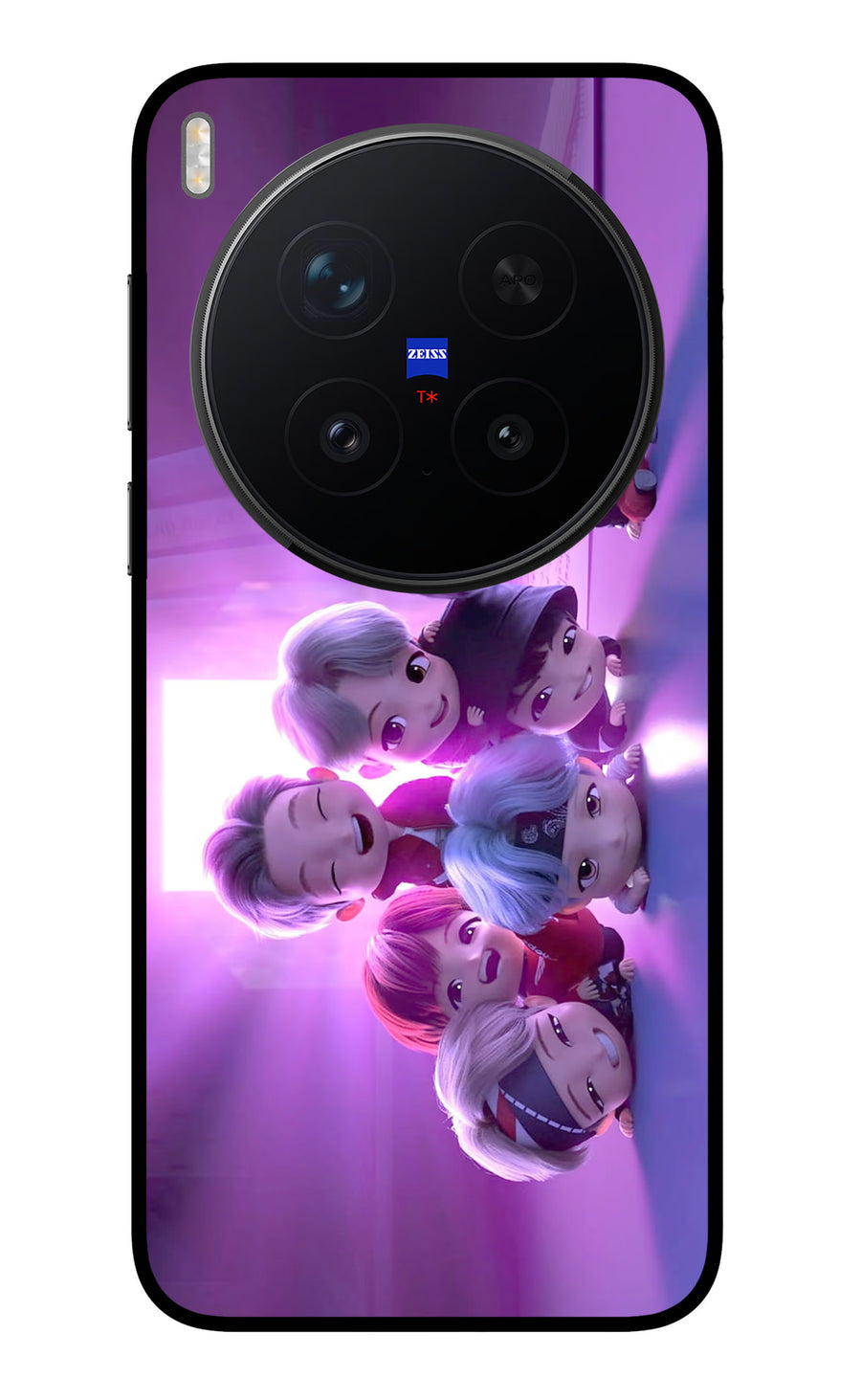 BTS Chibi Vivo X300 Pro Back Cover, Metal case