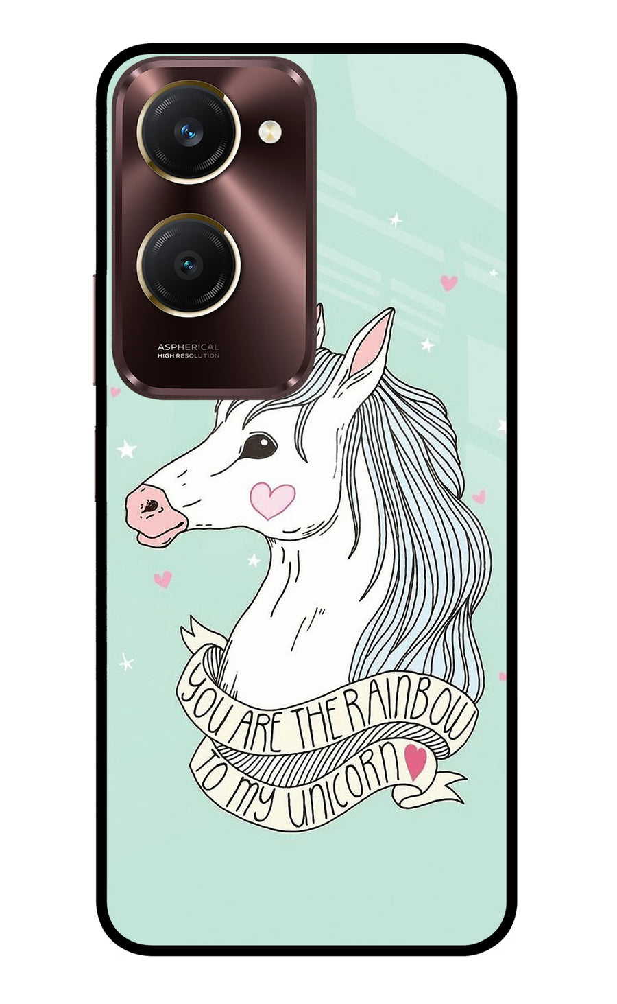 Unicorn Wallpaper Vivo Y28s 5G Back Cover, Metal case