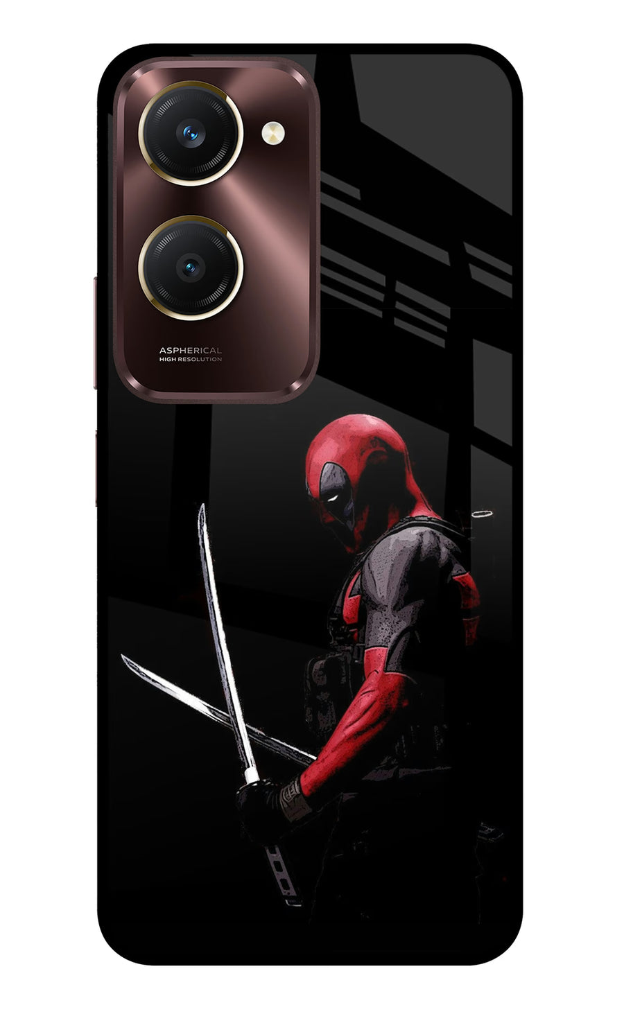 Deadpool Vivo Y28s 5G Back Cover, Metal case