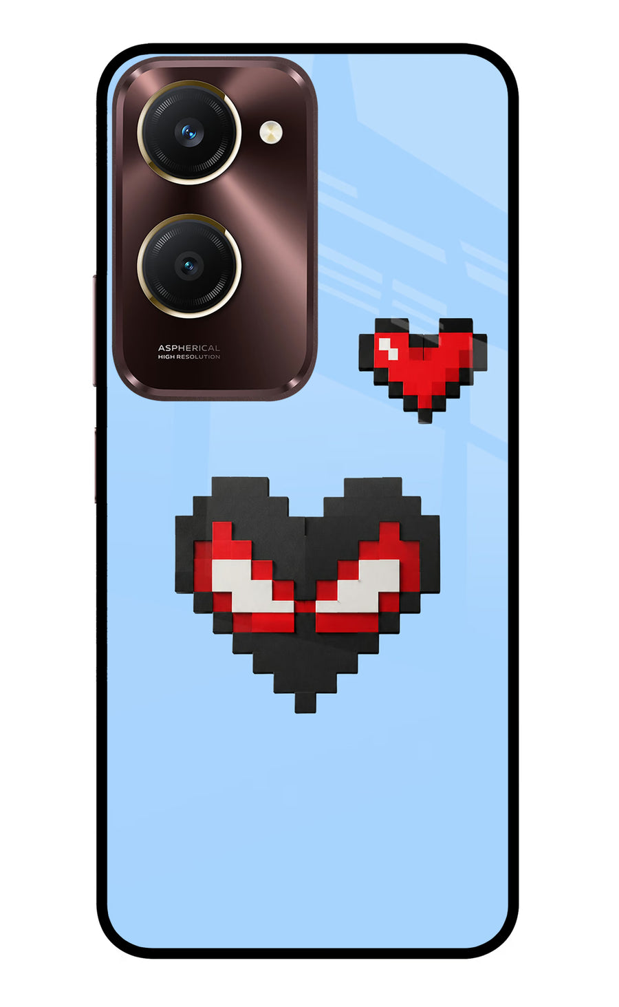 Peter Heart Vivo Y28s 5G Back Cover, Metal case