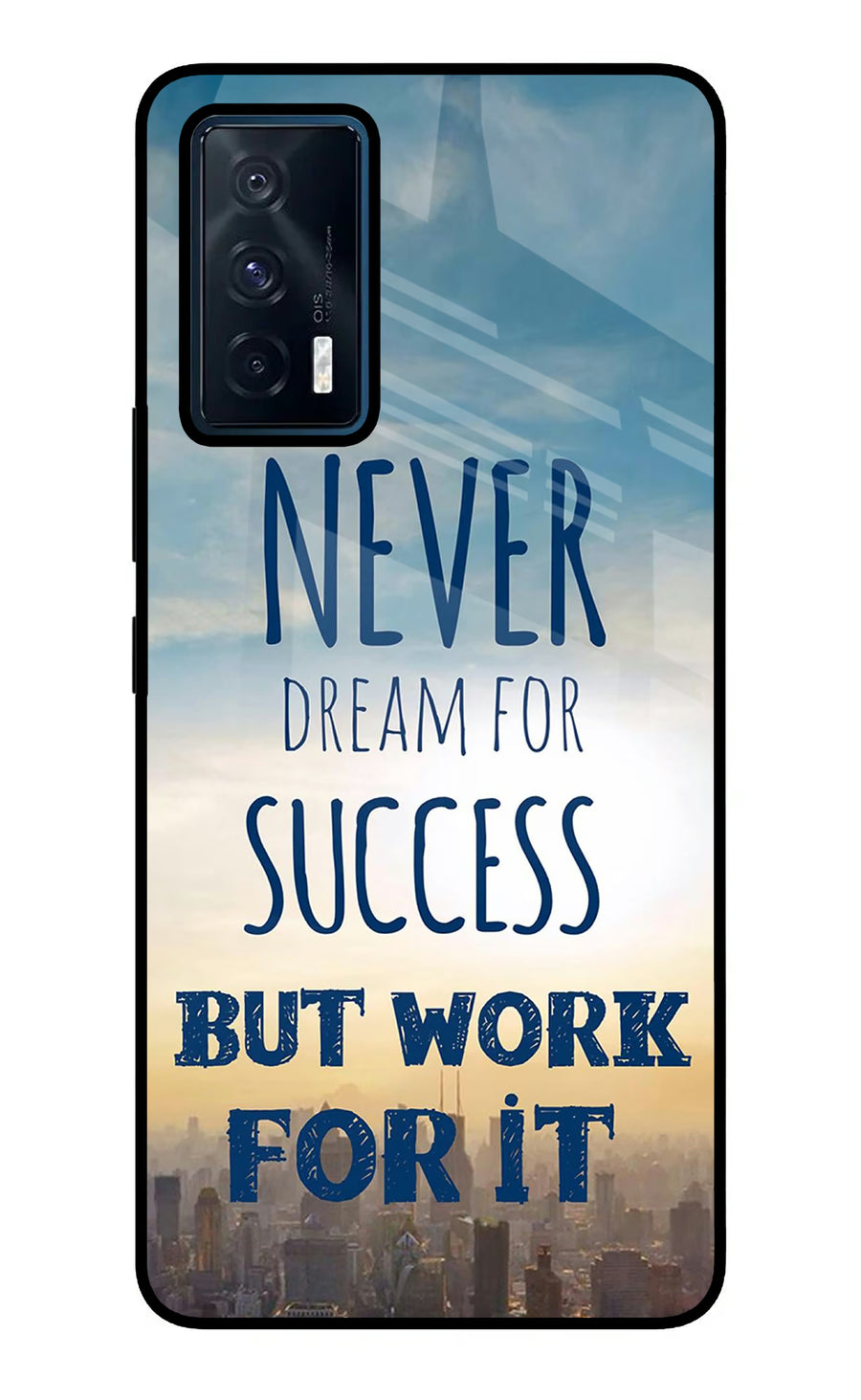 Never Dream For Success But Work For It iQOO 7 5G Back Cover, Metal case