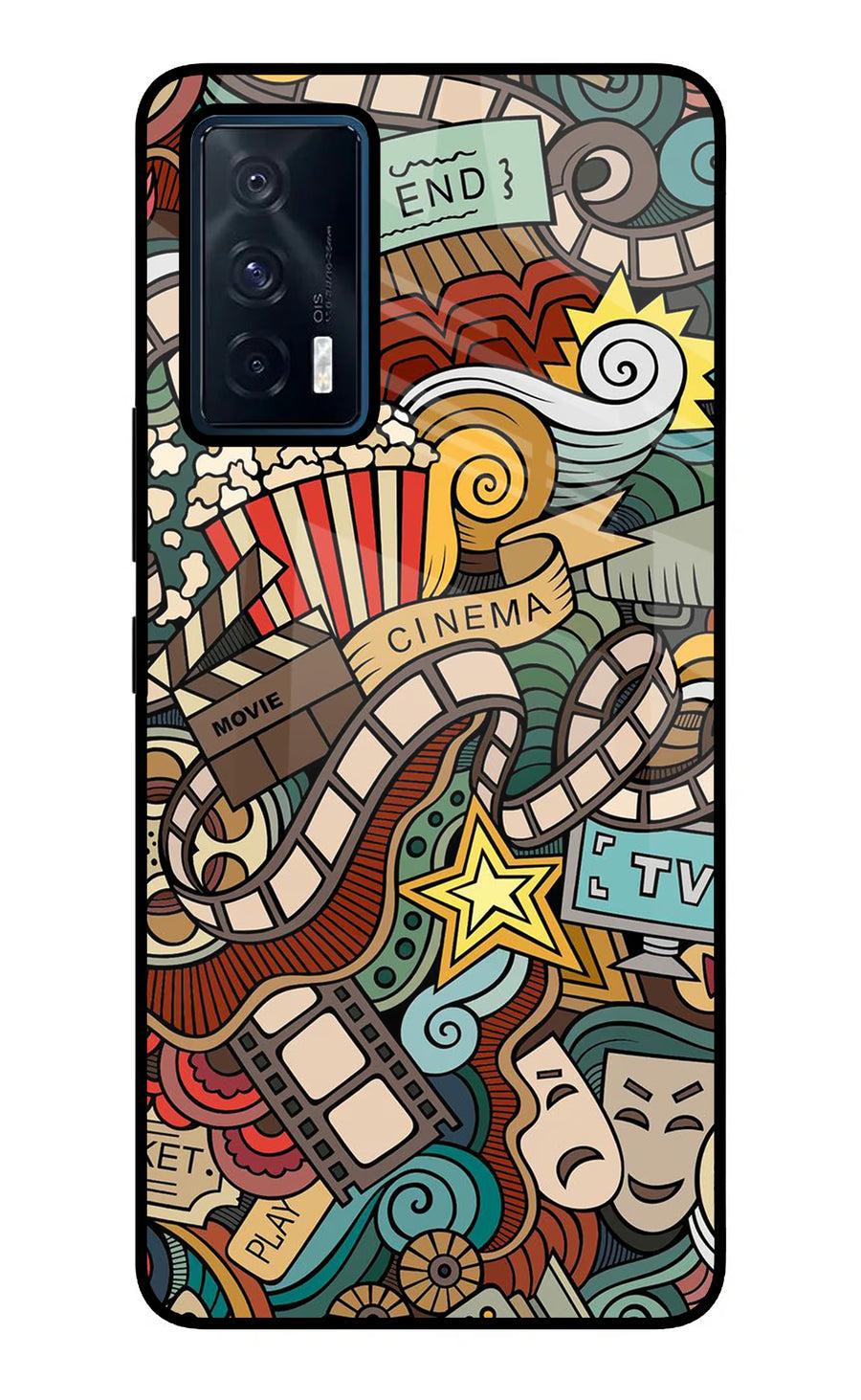Cinema Abstract iQOO 7 5G Back Cover, Metal case