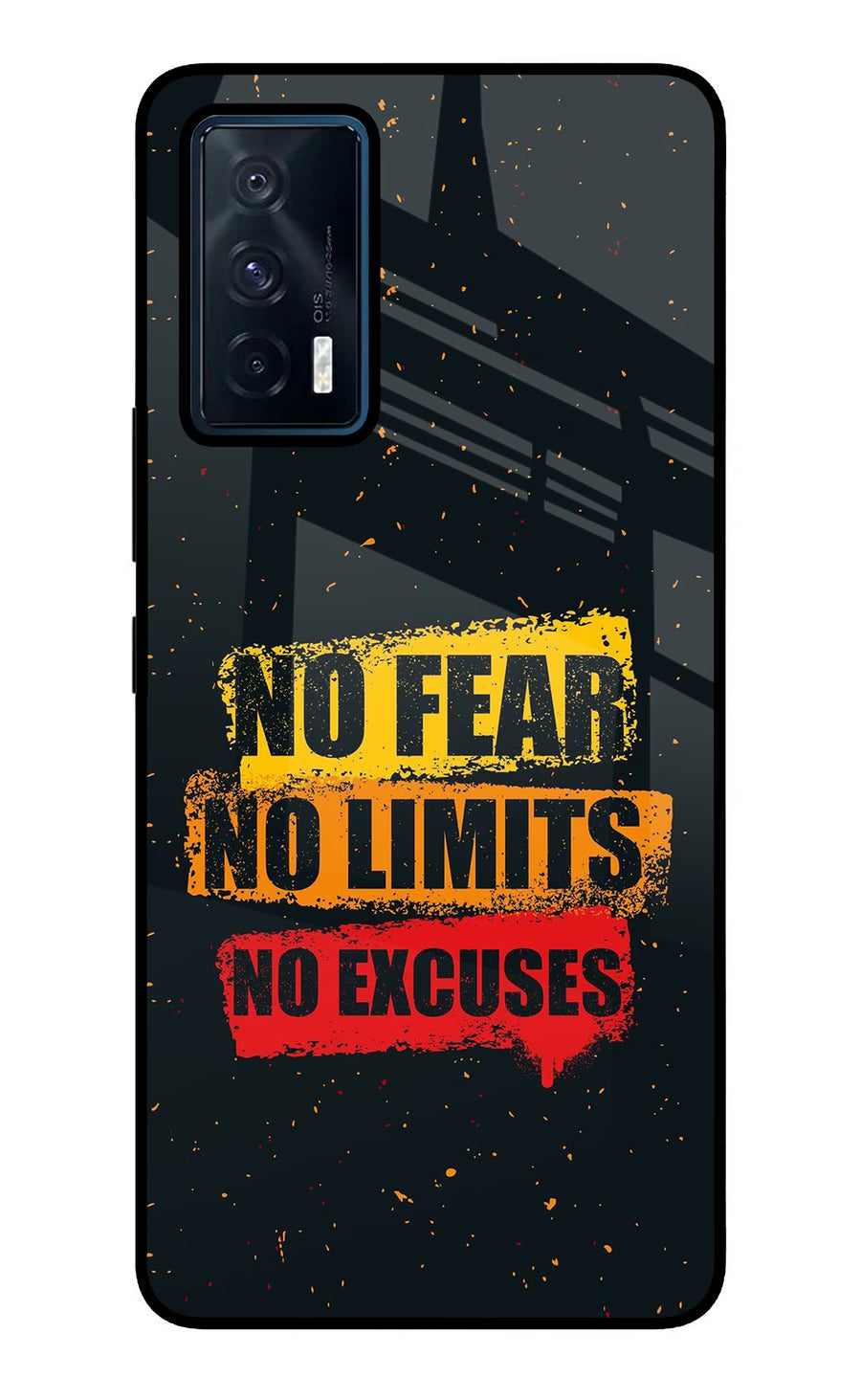 No Fear No Limits No Excuse iQOO 7 5G Back Cover, Metal case