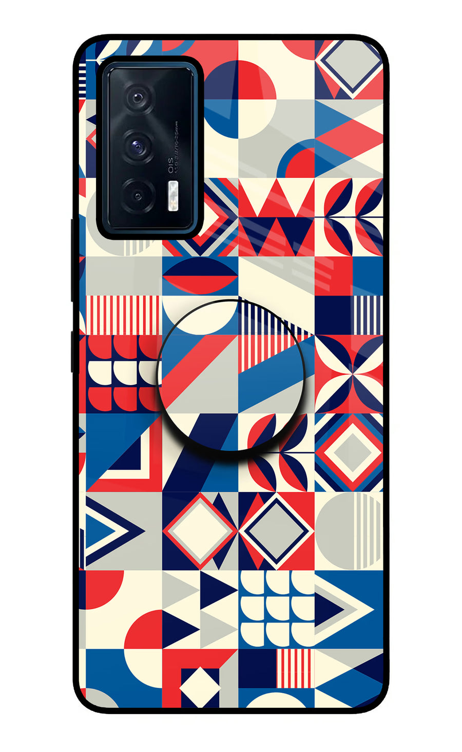 Colorful Pattern iQOO 7 5G Pop Case, Metal case