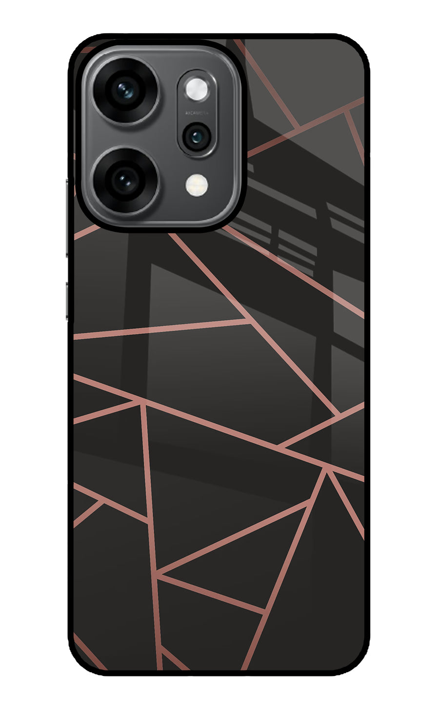Geometric Pattern Oppo Reno14 Pro 5G Back Cover, Metal case