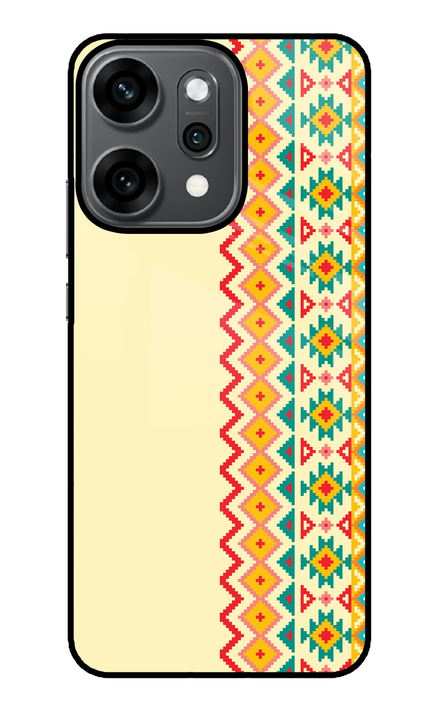 Ethnic Seamless Oppo Reno14 Pro 5G Back Cover, Metal case
