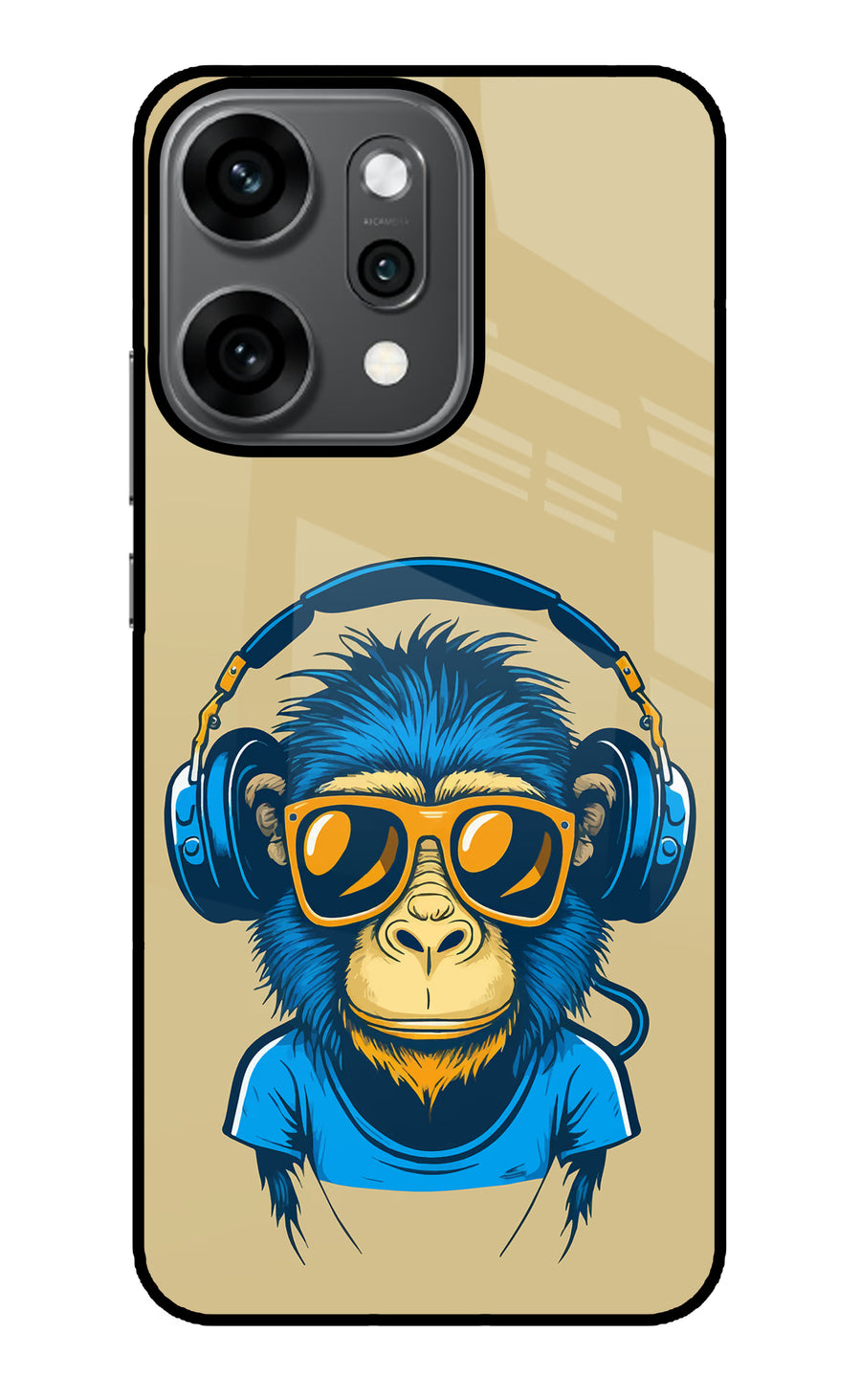 Monkey Headphone Oppo Reno14 Pro 5G Back Cover, Metal case