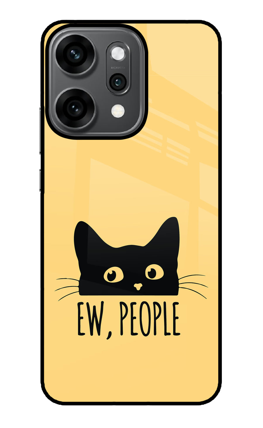 Ew People Catitude Oppo Reno14 Pro 5G Back Cover, Metal case