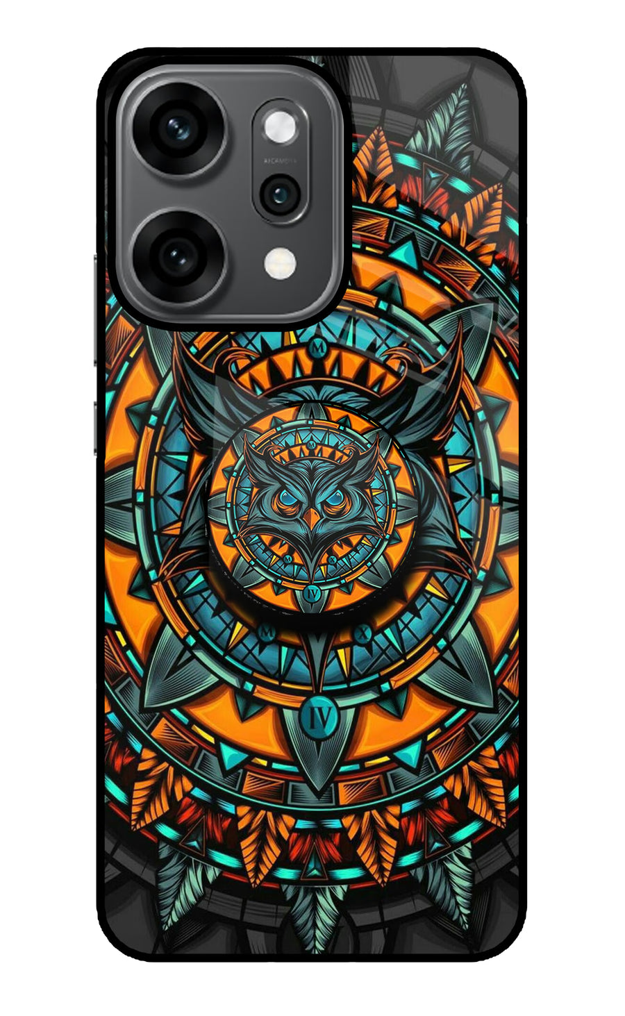 Angry Owl Oppo Reno14 Pro 5G Pop Case, Metal case