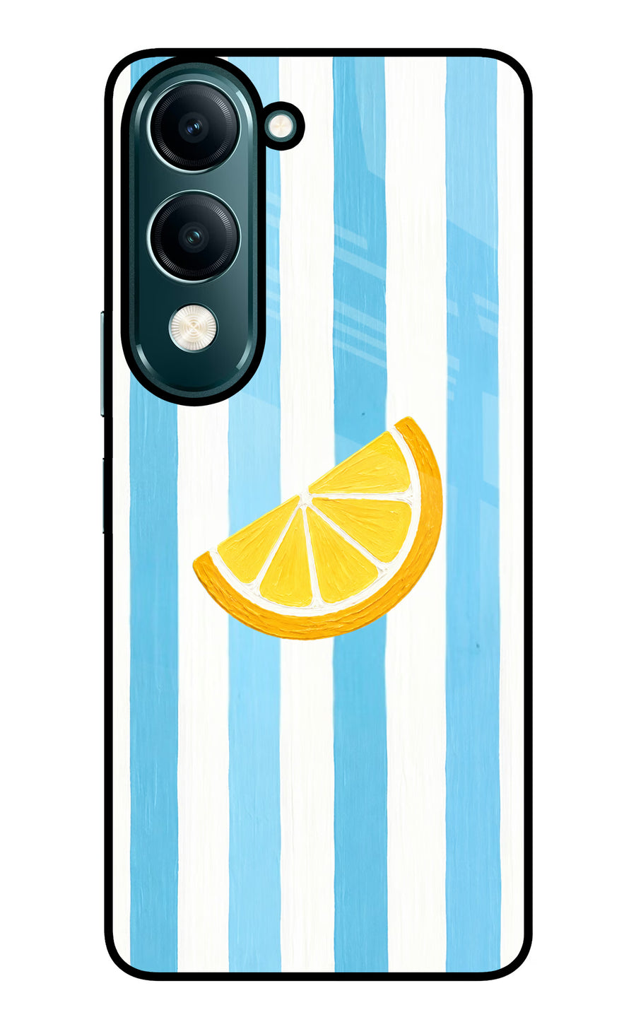 Summer Lemon Vivo Y19 5G Back Cover, Metal case