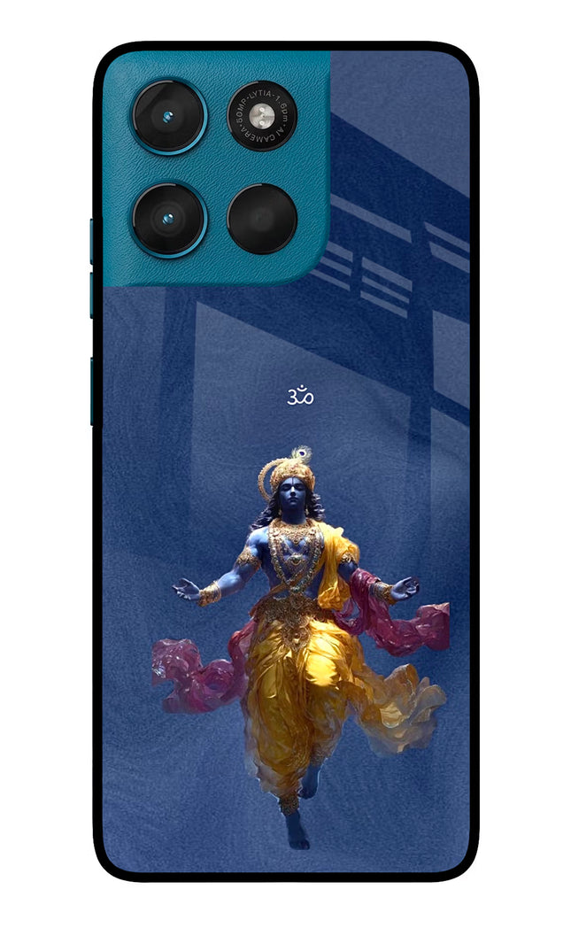 Cosmic Krishna Moto G57 Power 5G Metal Case Back Cover by Casekaro