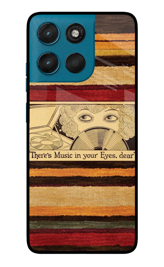 Vinyl Stripes Moto G57 Power 5G Metal Case Back Cover by Casekaro