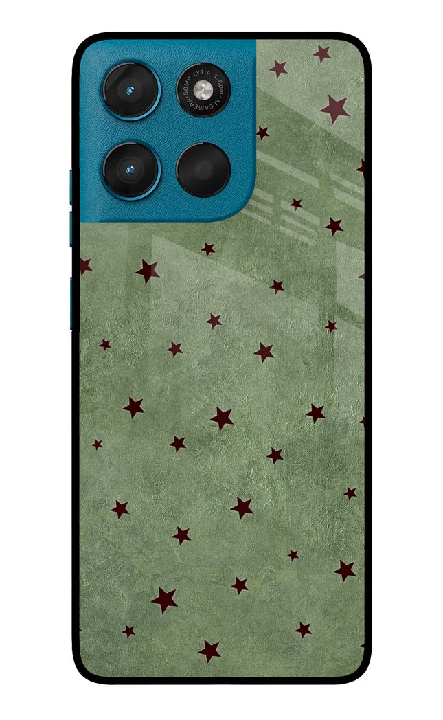 Green Stars Moto G57 Power 5G Metal Case Back Cover by Casekaro